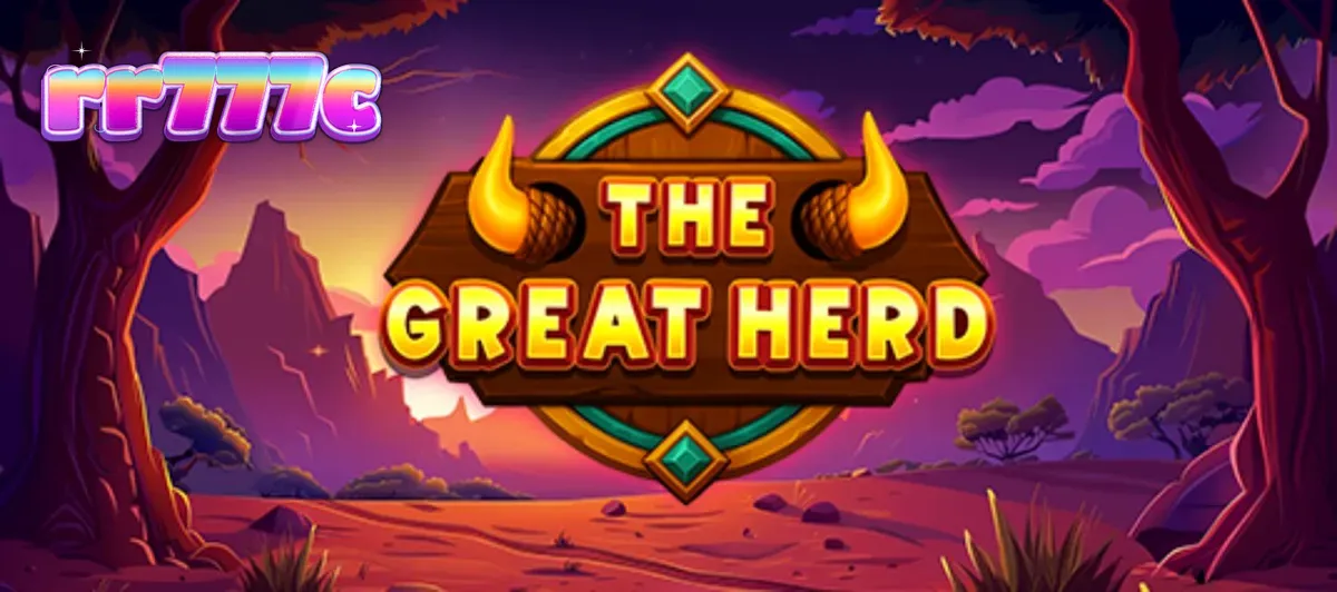 Pemandangan padang sabana Afrika dalam slot The Great Herd